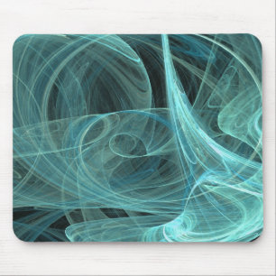 Tapis De Souris Mousepad turquoise et noir