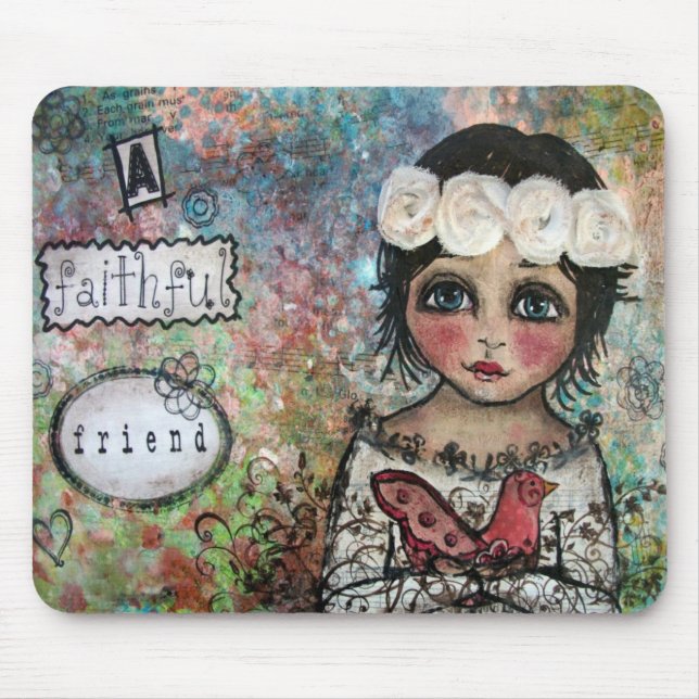 Tapis De Souris Mousepad un ami fidèle (Devant)