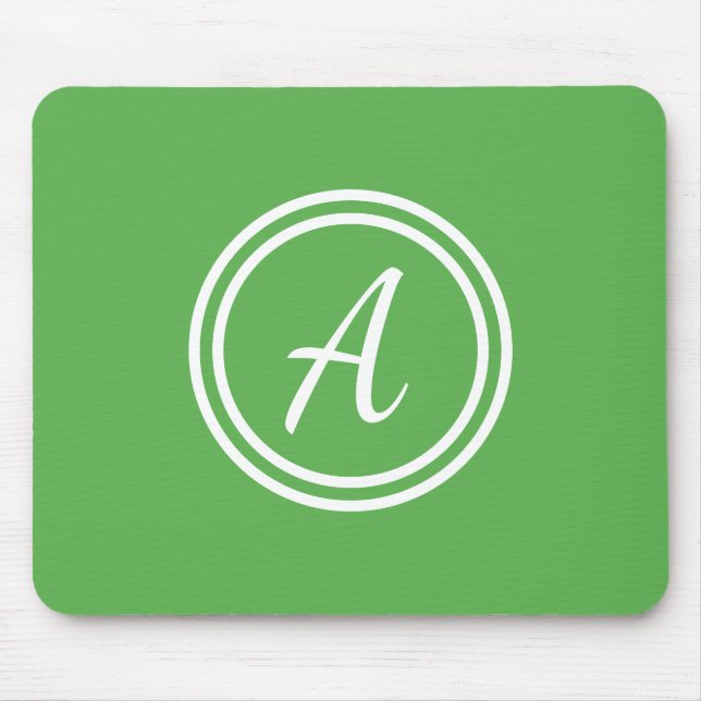 Tapis De Souris Mousepad vert et blanc personnalisé (Devant)