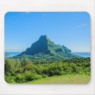 Tapis De Souris Mousepad vert tropical de Moorea