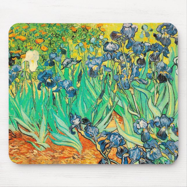 Tapis De Souris Mousepad Vincent van Gogh Irises (Devant)