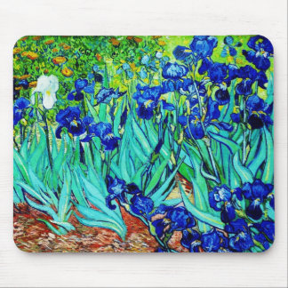 Tapis De Souris Mousepad Vintage Art Irises