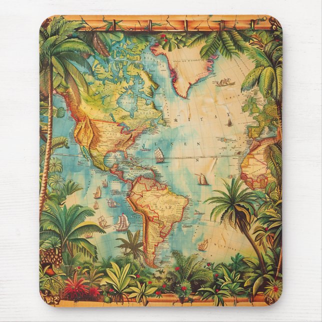 Tapis De Souris Mousepad-Vintage Atlas Collection Mousepad (Devant)