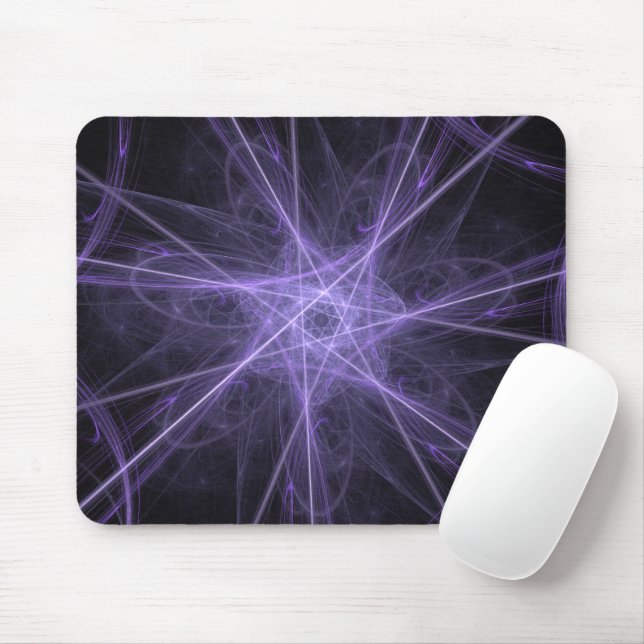 Tapis De Souris Mousepad violet fractal (Avec souris)