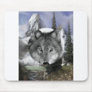 Tapis De Souris Mousepad Wolf