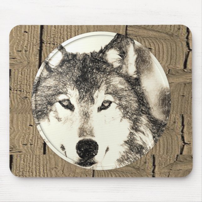 Tapis De Souris Mousepad Wolf (Devant)