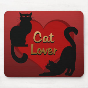 Tapis De Souris Mousepads Amoureux des chats - Pad de souris de ch