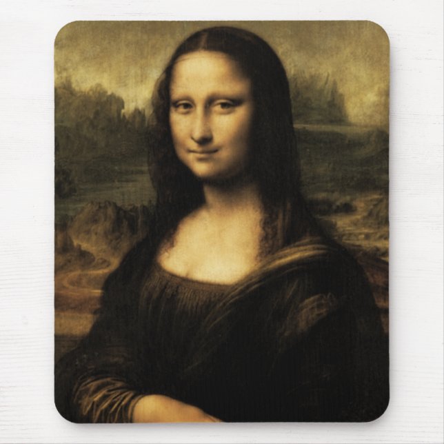 Tapis De Souris Mousepads Art Vintage Monalisa Large (Devant)
