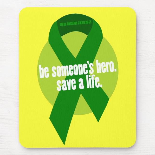 Tapis De Souris Mousepads de sensibilisation au don d'organes (Devant)