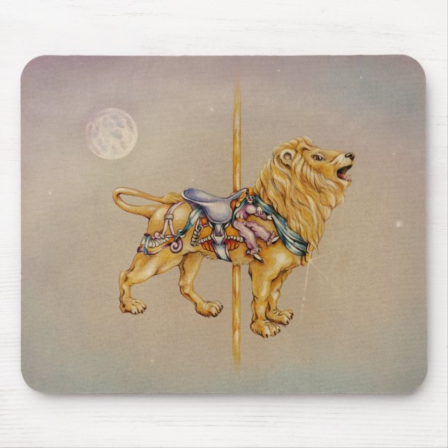 Tapis De Souris Mousepads - Lion de carrousel (Devant)