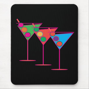 Tapis De Souris Mouspad - 3 Martinis