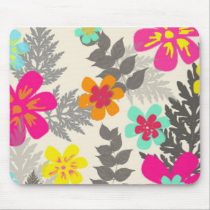 Tapis De Souris Mouspad aux fleurs tropicales