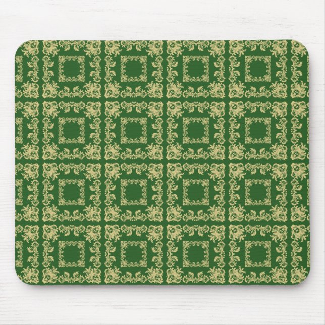 Tapis De Souris Mousse Carrés Dorés (Devant)