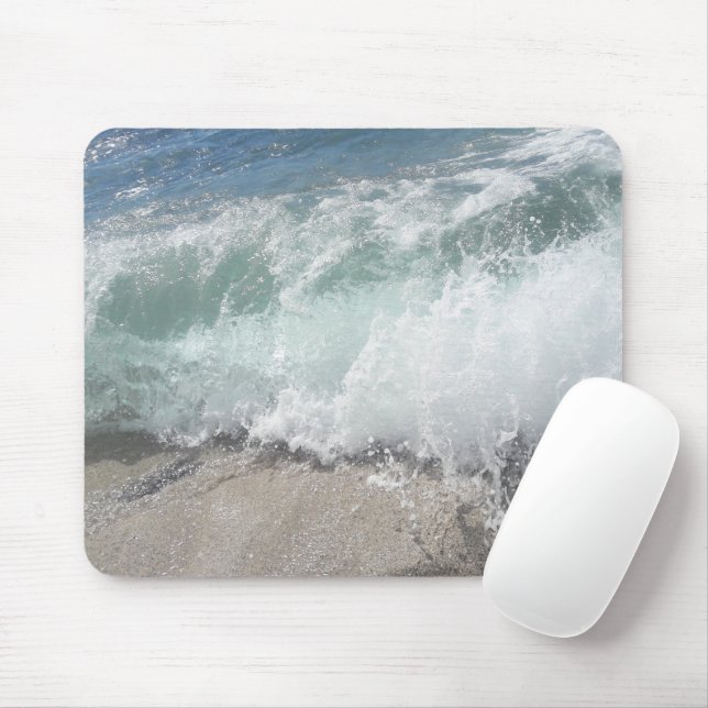 Tapis De Souris Mousse marine Vagues océaniques (Avec souris)