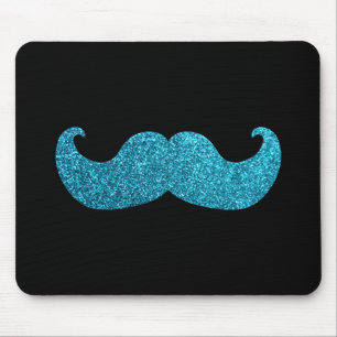 Tapis De Souris Moustache bleue de Bling (graphique de parties