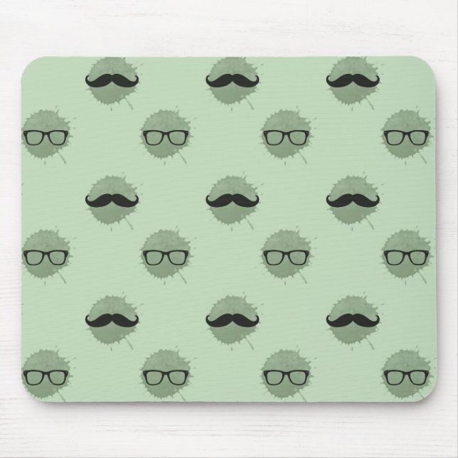 Tapis De Souris Moustaches à la menthe (Devant)