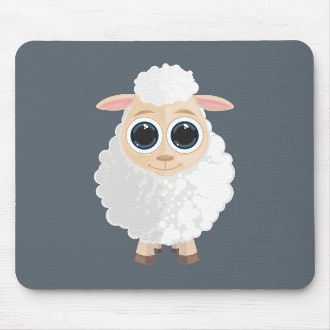 Tapis De Souris Mouton blanc (Devant)