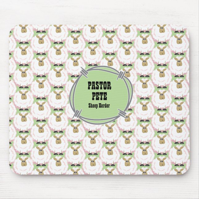 Tapis De Souris Mouton blanc souple (Devant)