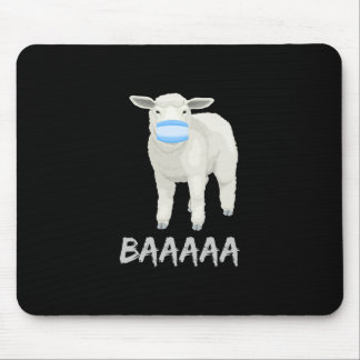 Tapis De Souris mouton de masque | Mouflon drôle avec masque facia