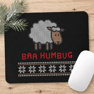 Tapis De Souris Mouton de Noël Baa Humbug