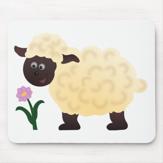 Tapis De Souris Mouton heureux (Devant)