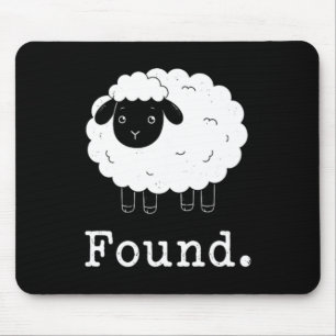 Tapis De Souris Mouton minimaliste chrétien Psaume 23 Agneau trouv