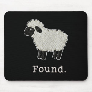 Tapis De Souris Mouton minimaliste chrétien Psaume 23 Agneau trouv