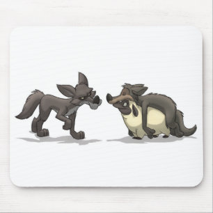 Tapis De Souris "Moutons dans l'habillement" Mousepad du loup