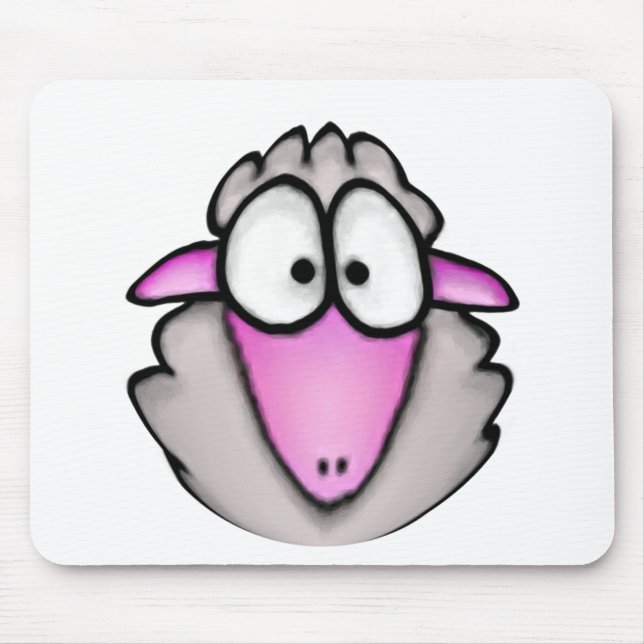 Tapis De Souris Moutons Mousepad de bande dessinée (Devant)