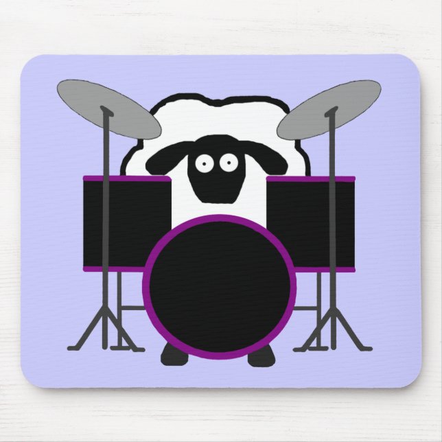 Tapis De Souris Moutons Mousepad de batteur (Devant)