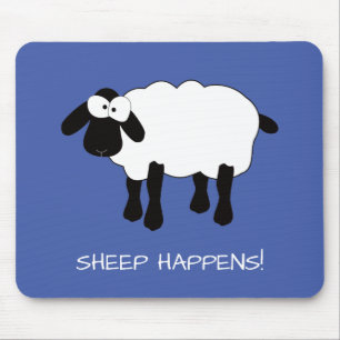 Tapis De Souris Moutons Whimsical "Moutons Happent" Souris