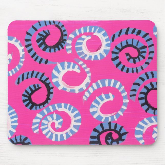 Tapis De Souris Mouvement giratoire rose (Devant)