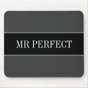 Tapis De Souris Mr Perfect Dad elegant zigzag chevron stripe gift