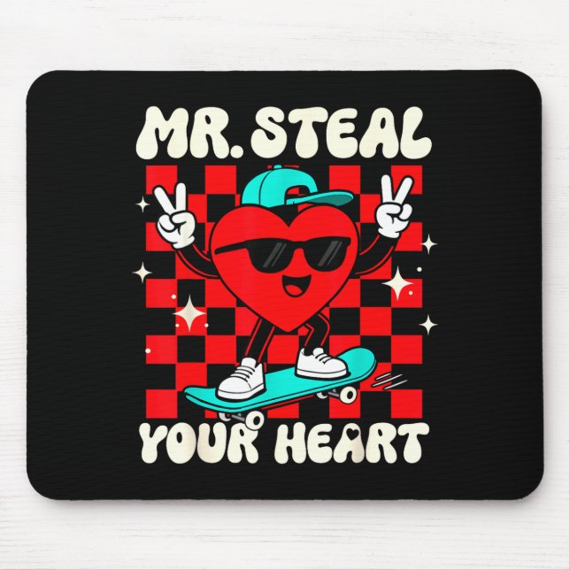 Tapis De Souris Mr Steal Your Heart For Boys Toddlers Valentine's  (Devant)