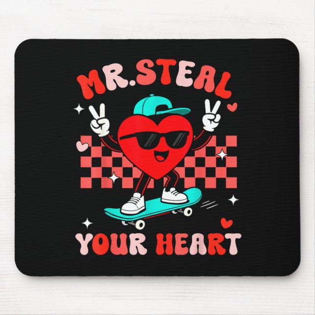 Tapis De Souris Mr Steal Your Heart For Boys Toddlers Valentine's  (Devant)