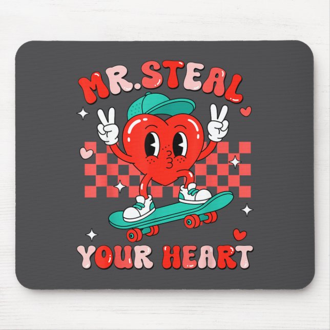 Tapis De Souris Mr Steal Your Heart For Boys Toddlers Valentine's  (Devant)