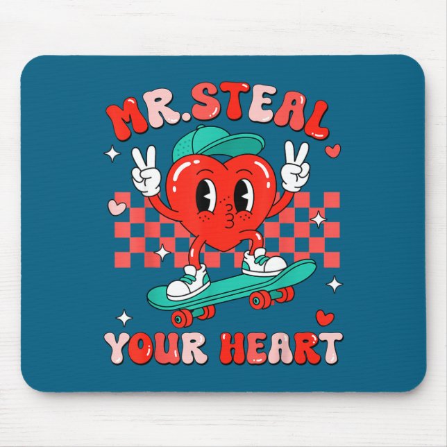 Tapis De Souris Mr Steal Your Heart For Boys Toddlers Valentine's  (Devant)