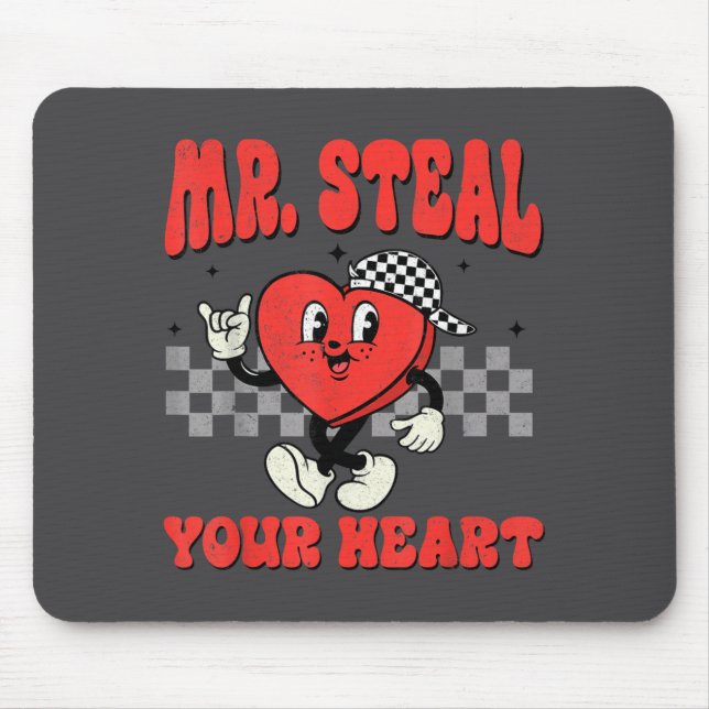 Tapis De Souris Mr Steal Your Heart For Boys Toddlers Valentine's  (Devant)