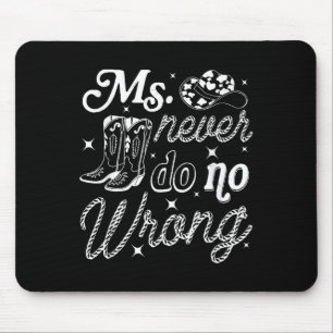 Tapis De Souris Ms Never Do No Wrong, Western Cow Girl, Country Mu