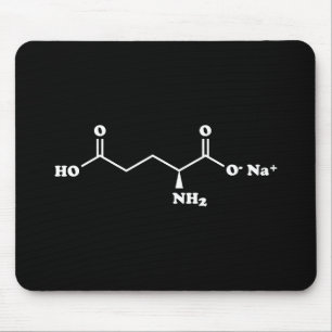 Tapis De Souris MSG Monosodium Glutamate Molecule Chemical Formula