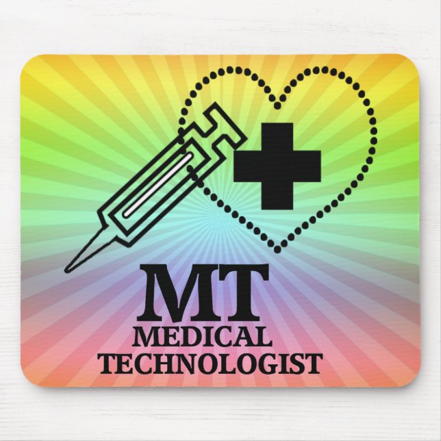 TAPIS DE SOURIS MT LOGO SYRINGE HEART MÉDICALE TECH (Devant)
