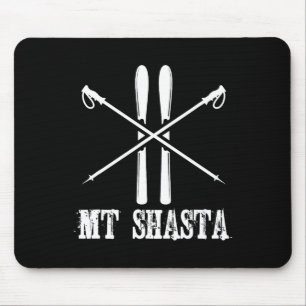 Tapis De Souris Mt Shasta Californie Ski Skieur Ski Nordique Alpin