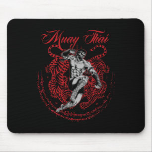 Tapis De Souris Muay Thai Kickboxer Martial Art Fighter Thai Boxi