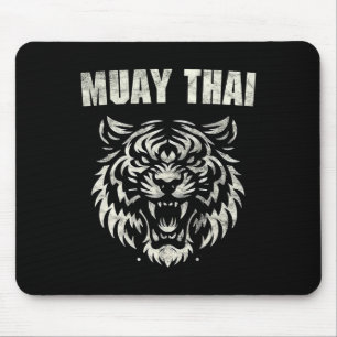 Tapis De Souris Muay Thai Mma Combat Tatouage Tigre Rugir Kickboxi