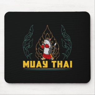 Tapis De Souris Muay Thai Thaïlande Poing Anneau Genou Technique d