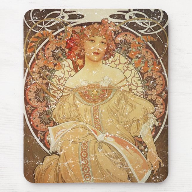 Tapis De Souris Mucha 2 - 1890 - en détresse (Devant)