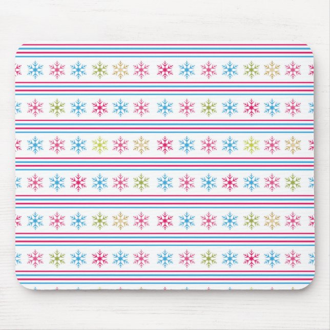 Tapis De Souris Multi-color snowflakes (Devant)
