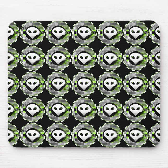 Tapis de souris multiple Alien TV Round noir (Devant)