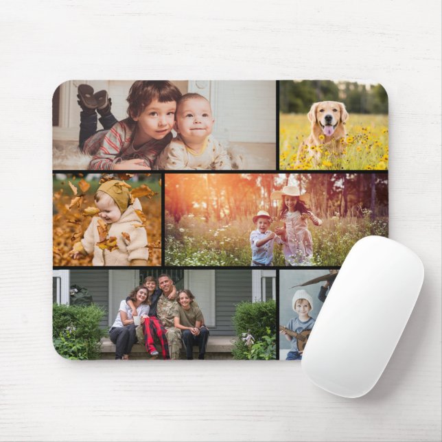 Tapis De Souris Multiple snapshots landscape collage Photo (Avec souris)