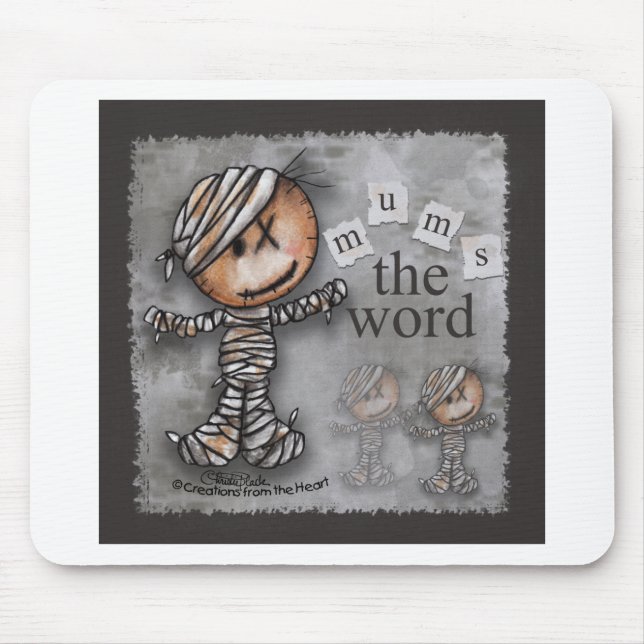 Tapis De Souris Mummy primitive Mums le mot (Devant)